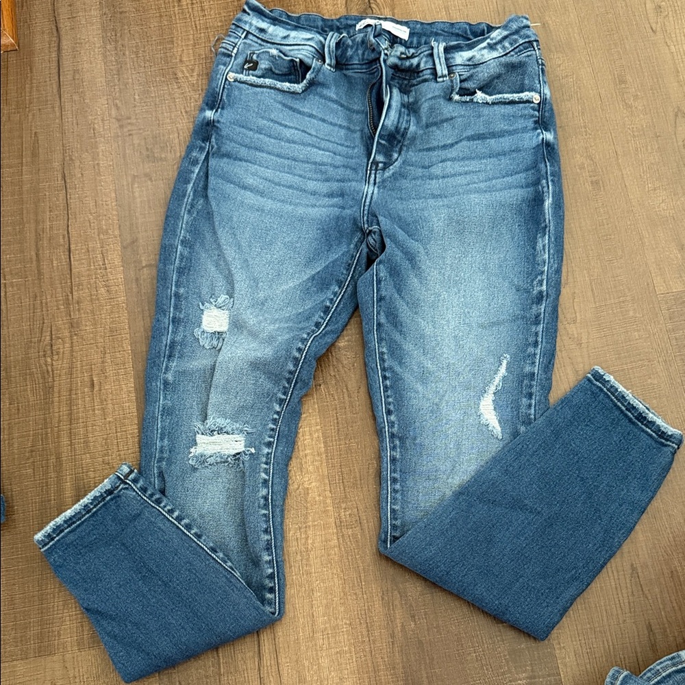 Distressed Kancan High-Rise Blue Women’s Skinny Jeans
